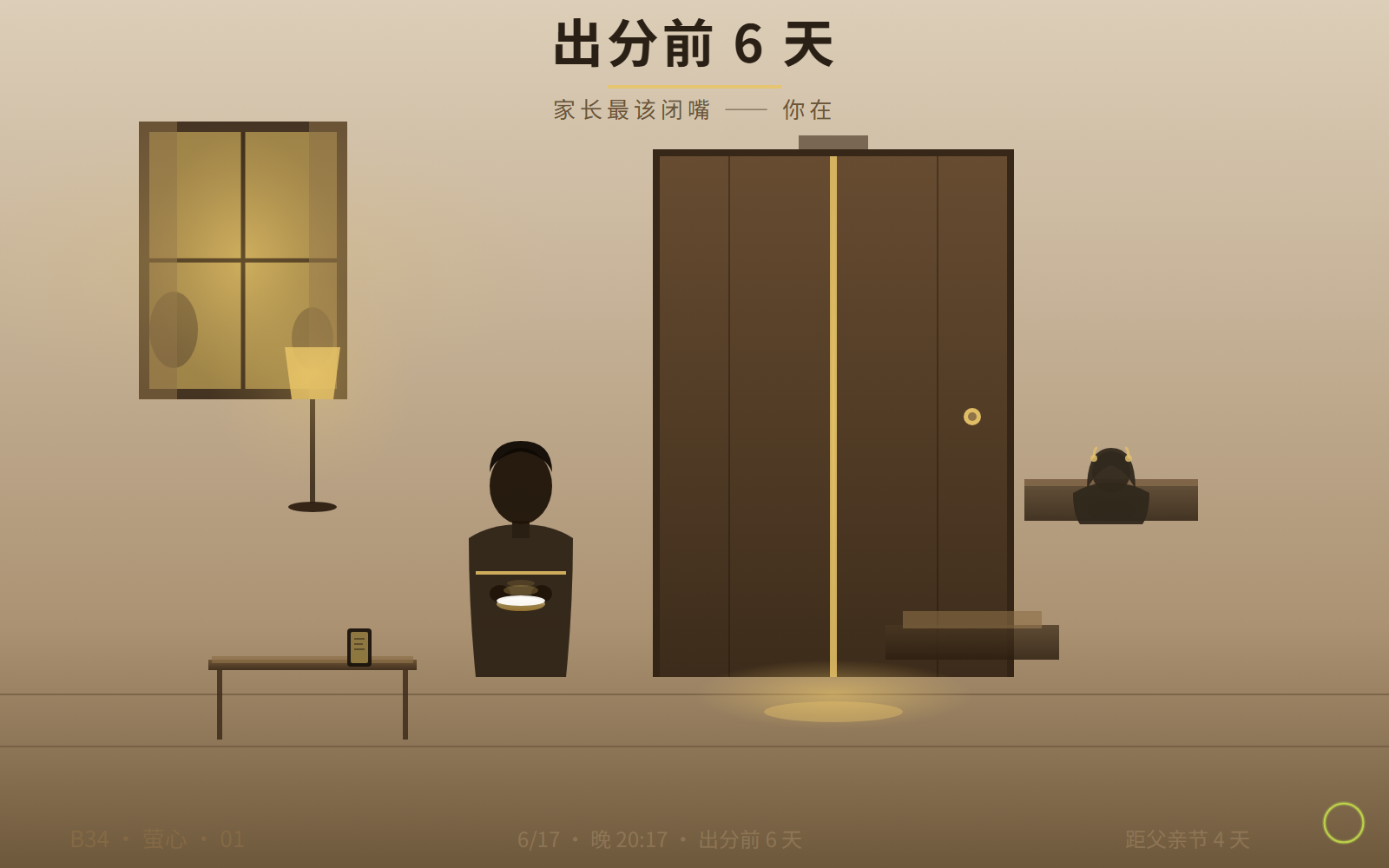 估分期 6 天的客厅